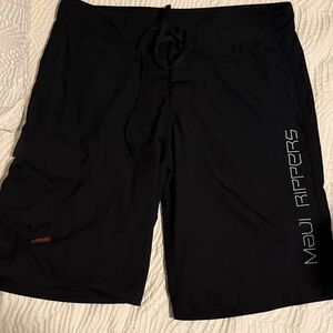 Maui Rippers Black Men's Swim Board Shorts